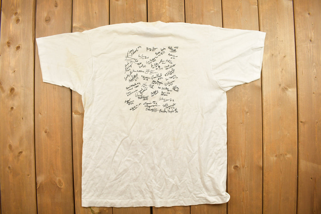Vintage 1989 Regis Football Graphic T Shirt