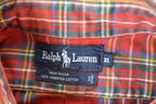 Vintage 1990s Ralph Lauren Red Plaid Button Up Shirt Men's XL