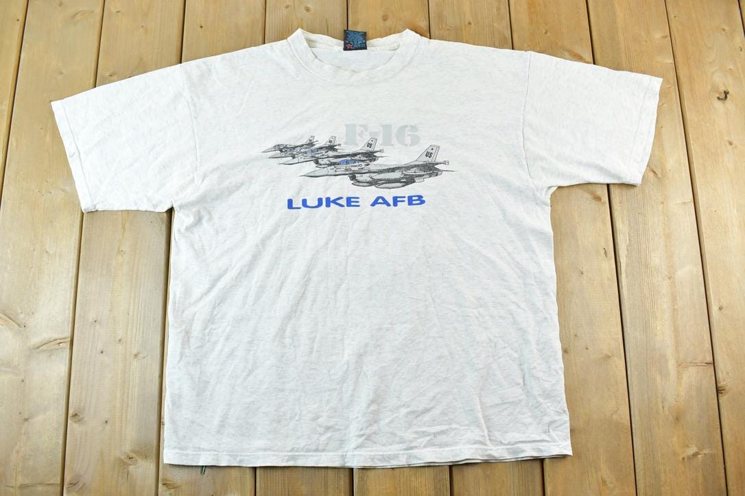 Vintage 1990s Fighter Jet Single Stitch T-Shirt