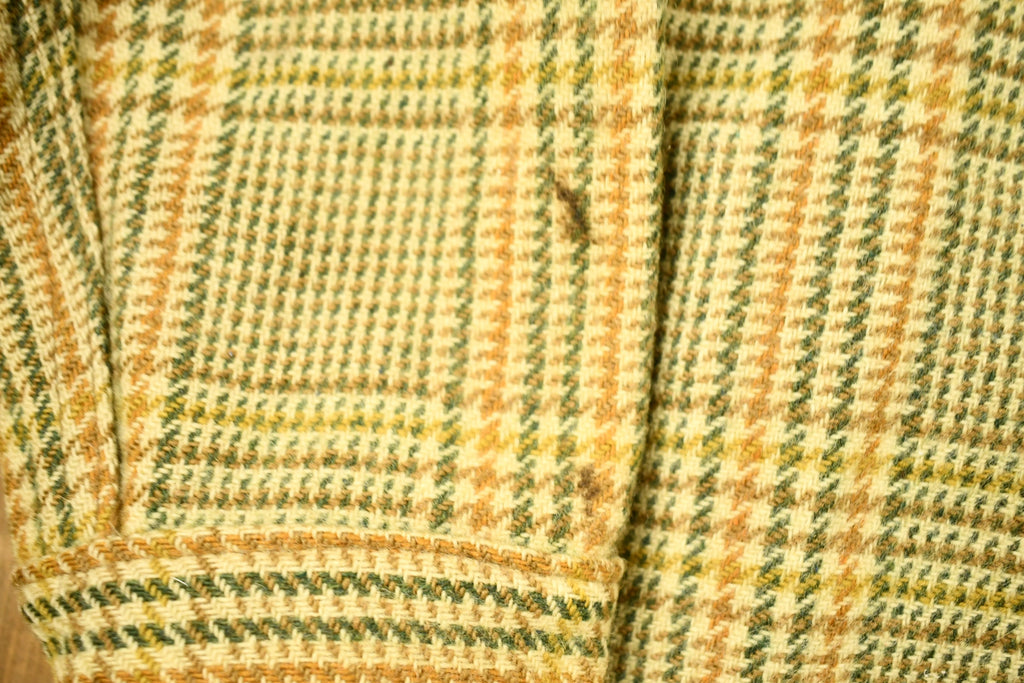 Vintage 1950s Woolrich Hounds Tooth Button Up Wool Hunting Jacket