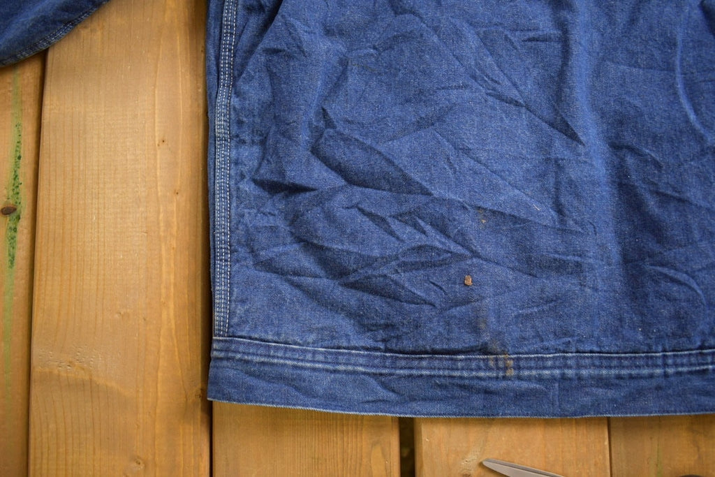Vintage 1980s Osh Kosh Quilt Lined Denim Jean Jacket
