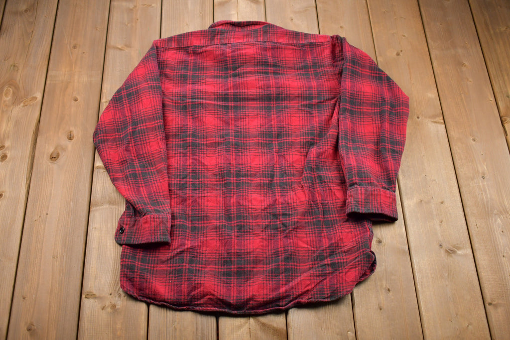 Vintage 1980s LL Bean Plaid Button Up Shirt