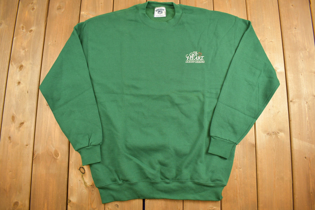 Vintage 1990s I've Got Heart Award Winner Graphic Crewneck Sweatshirt