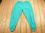 Vintage 1990s Active Attitudes Green Sweat Pants