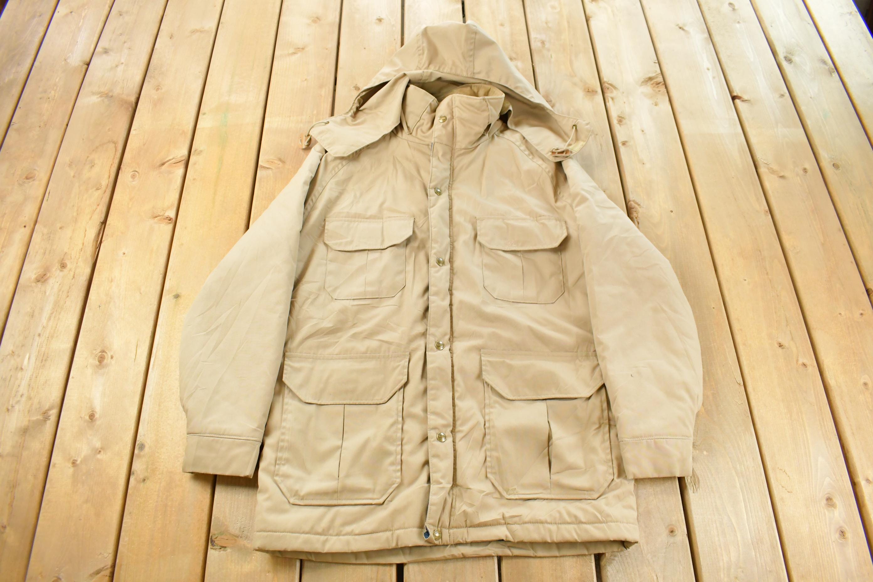 Vintage 1990s Woolrich Hooded Parka Jacket Men's Medium