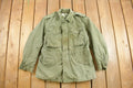 Vintage 1964 Army Military Sateen Field Jacket