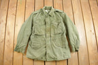 Vintage 1964 Army Military Sateen Field Jacket