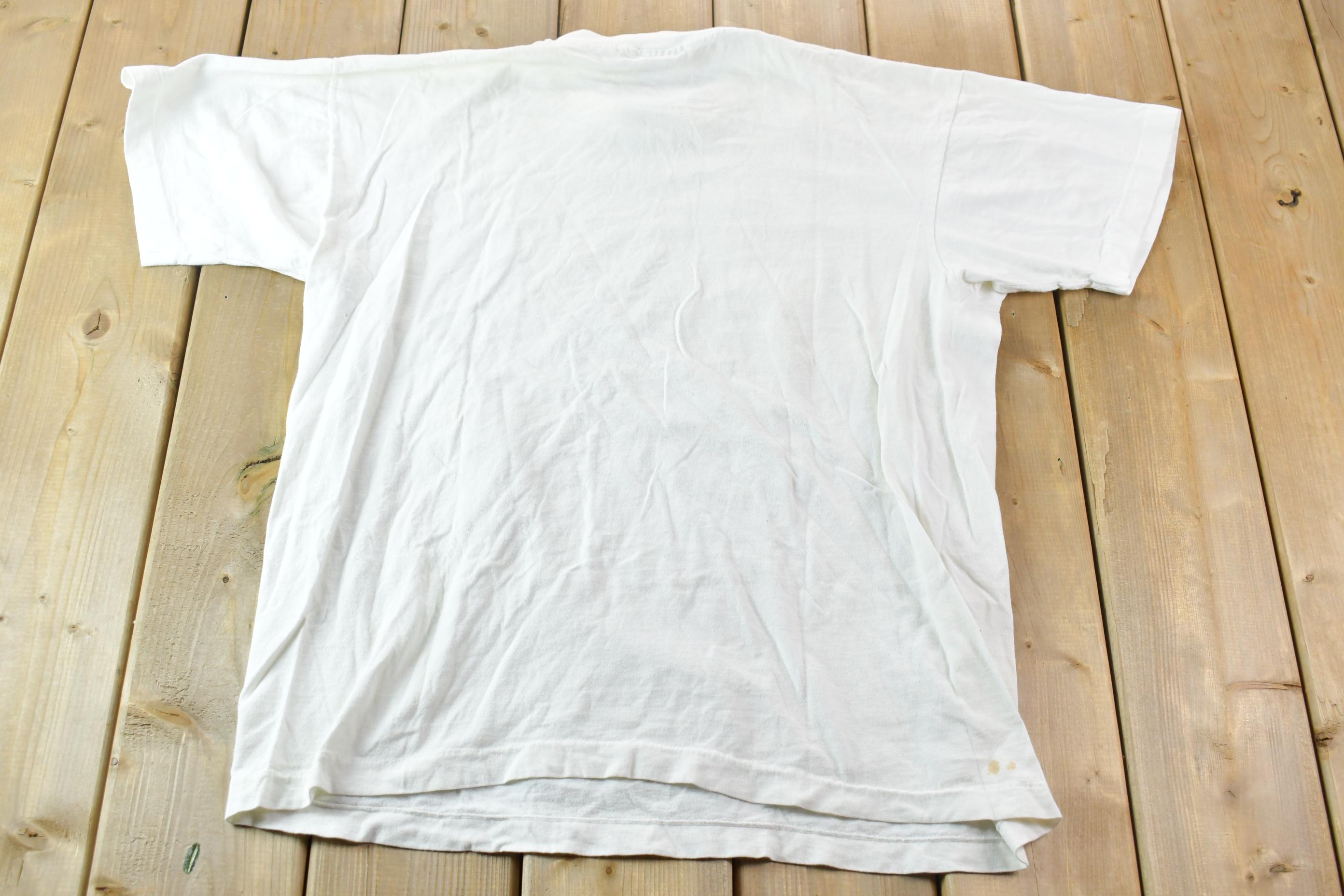 Vintage 1990s Single Stitch Graphic T-Shirt Made In USA