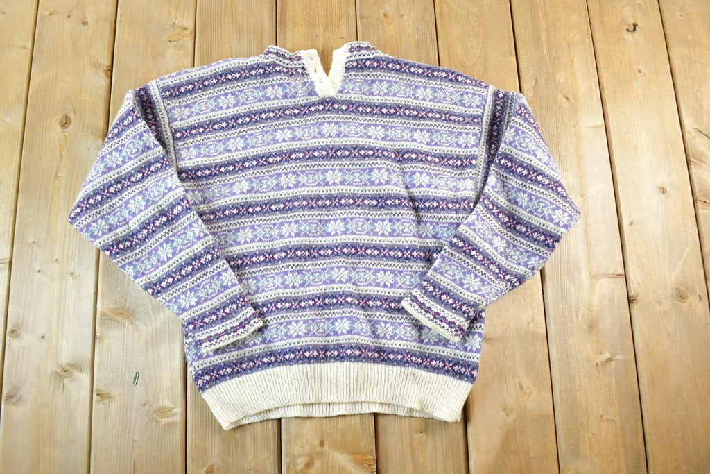 Vintage 1990s Northern Isles 100% Wool Knit Sweater Womens M