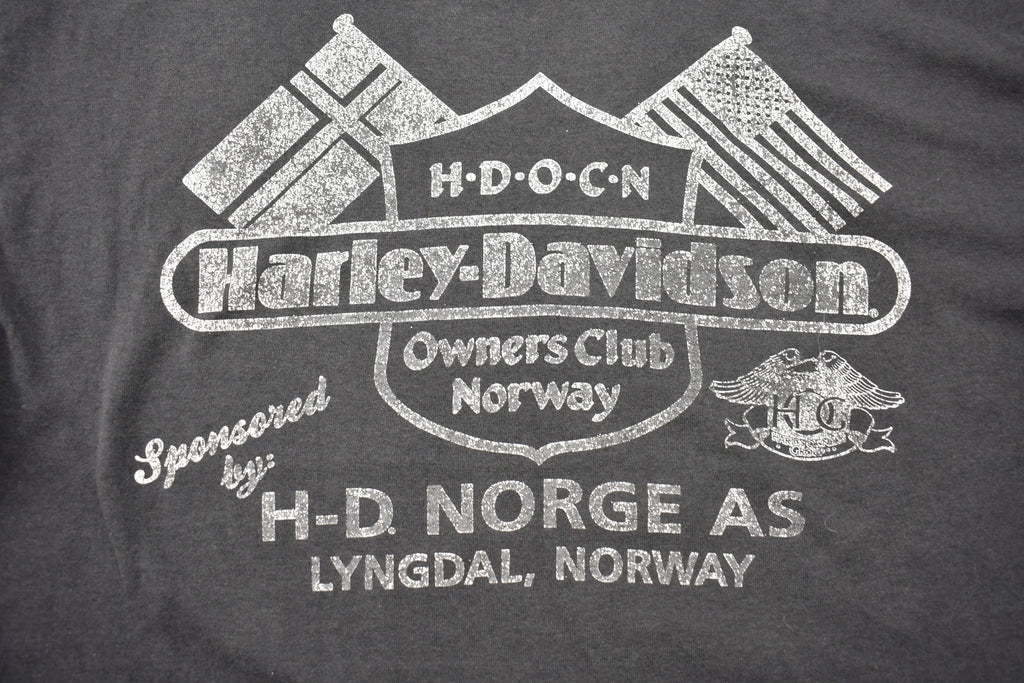 Vintage 1991 Hunderfossen Norway Super Rally Harley Davidson T-Shirt