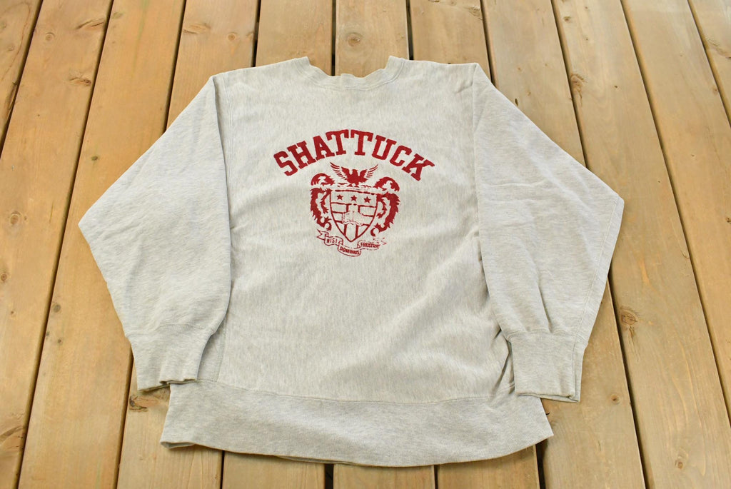 Vintage 1980s Shattuck St Mary's Champion Reverse Weave Crewneck Sweatshirt Men's L