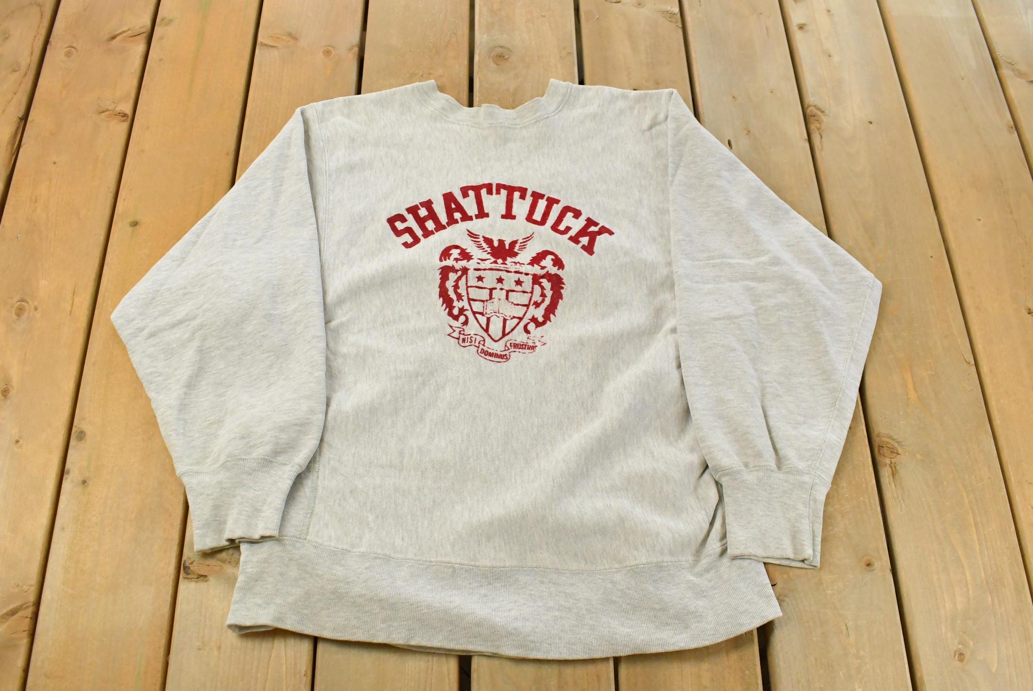 Vintage 1980s Shattuck St Mary's Champion Reverse Weave Crewneck Sweatshirt Men's L