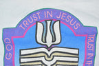 Vintage 1990s Trust In Jesus Norristown Pennsylvania Crewneck Sweatshirt