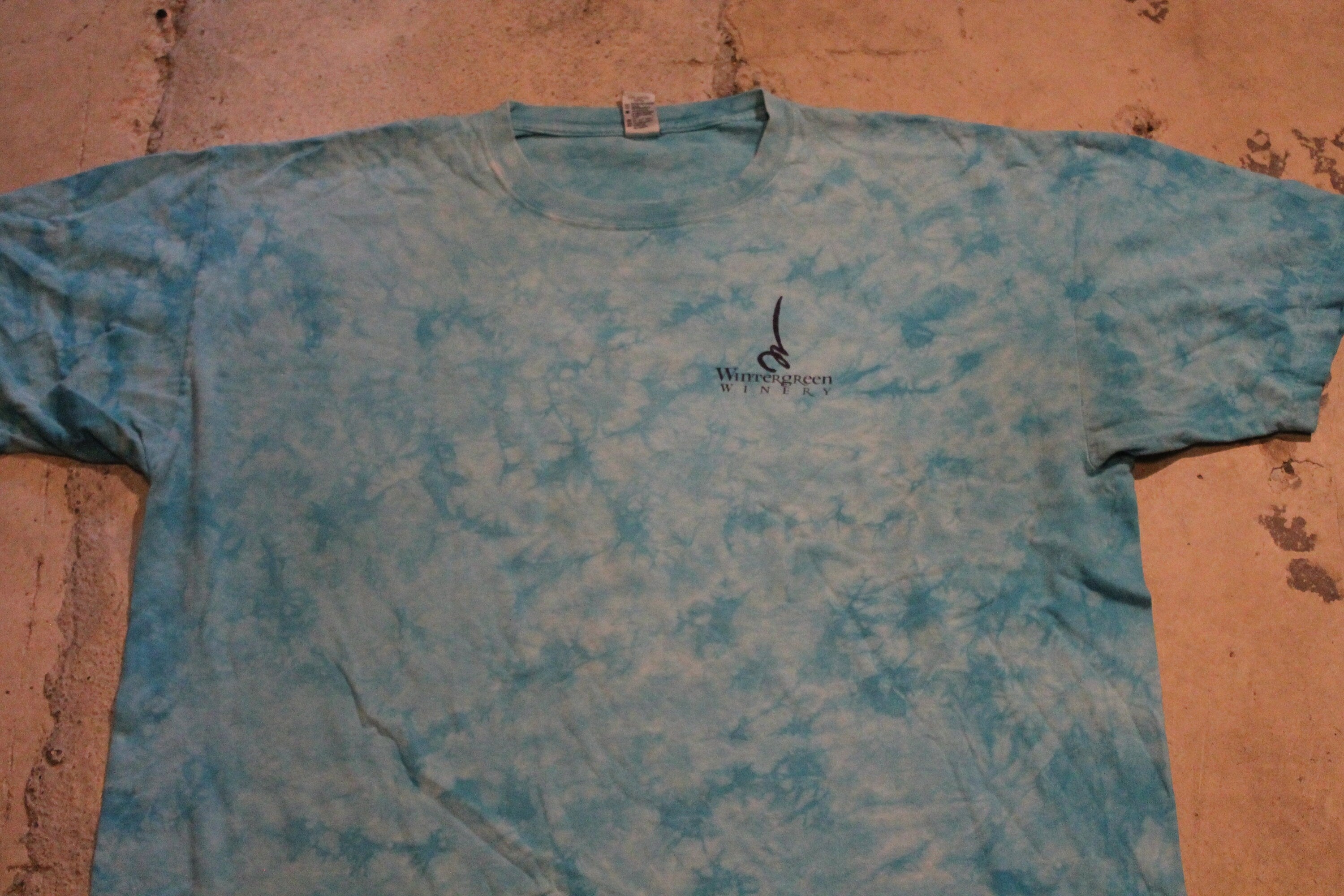 Vintage 1990s Wintergreen Winery Tie Dye Graphic T Shirt