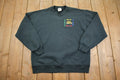 Vintage 1990s Jerzees Supersweats Embroidered Bus Crewneck Sweatshirt Made In USA