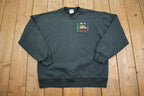 Vintage 1990s Jerzees Supersweats Embroidered Bus Crewneck Sweatshirt Made In USA