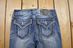 Vintage Y2K Miss Me Bedazzled Low Rise Jeans Size 26x32