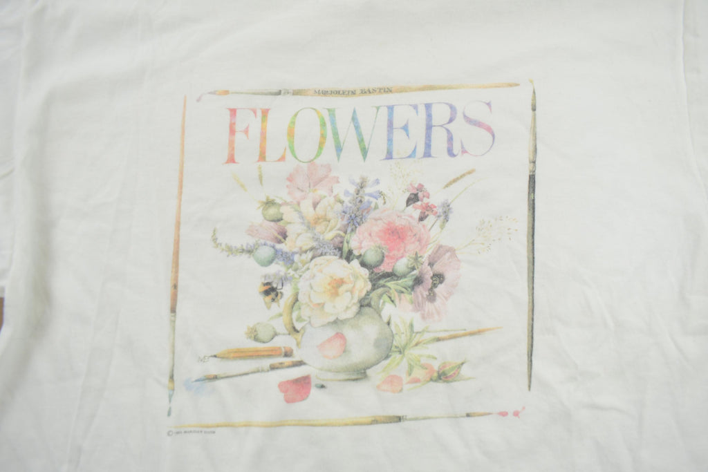 Vintage 1994 Flowers Graphic Hallmark T Shirt