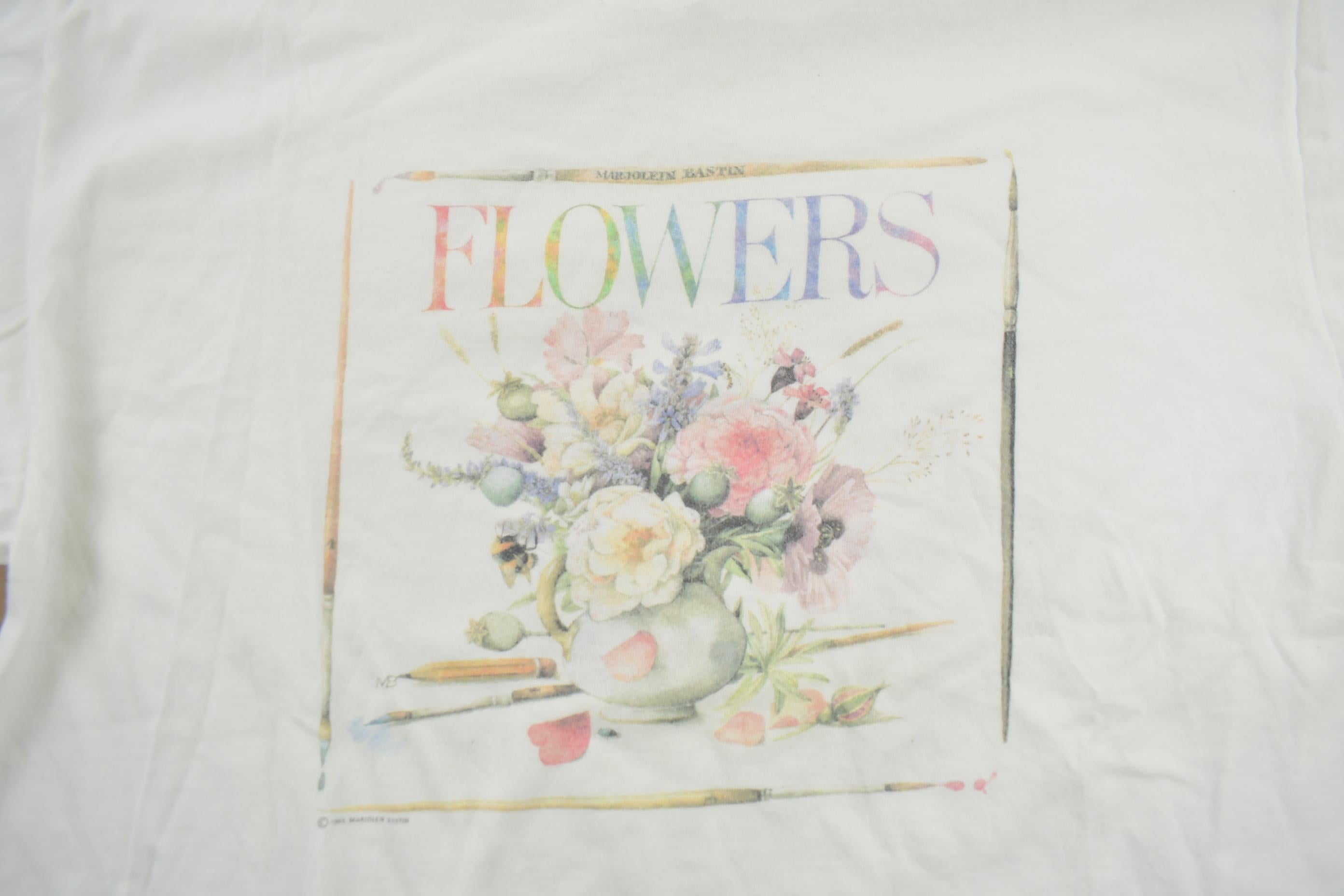 Vintage 1994 Flowers Graphic Hallmark T Shirt