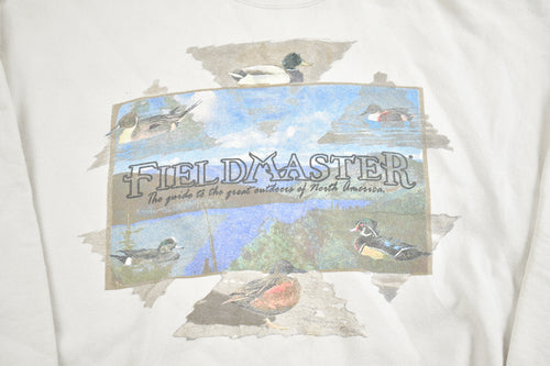 Vintage 1990s Field Master Nature Crewneck Sweater / Ducks / 90s Crewneck / Grandma Sweater / Streetwear / Made In USA / Animal Theme