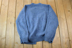 Vintage 1990s Mt Pleasant Knit Cardigan Cable Knit Sweater
