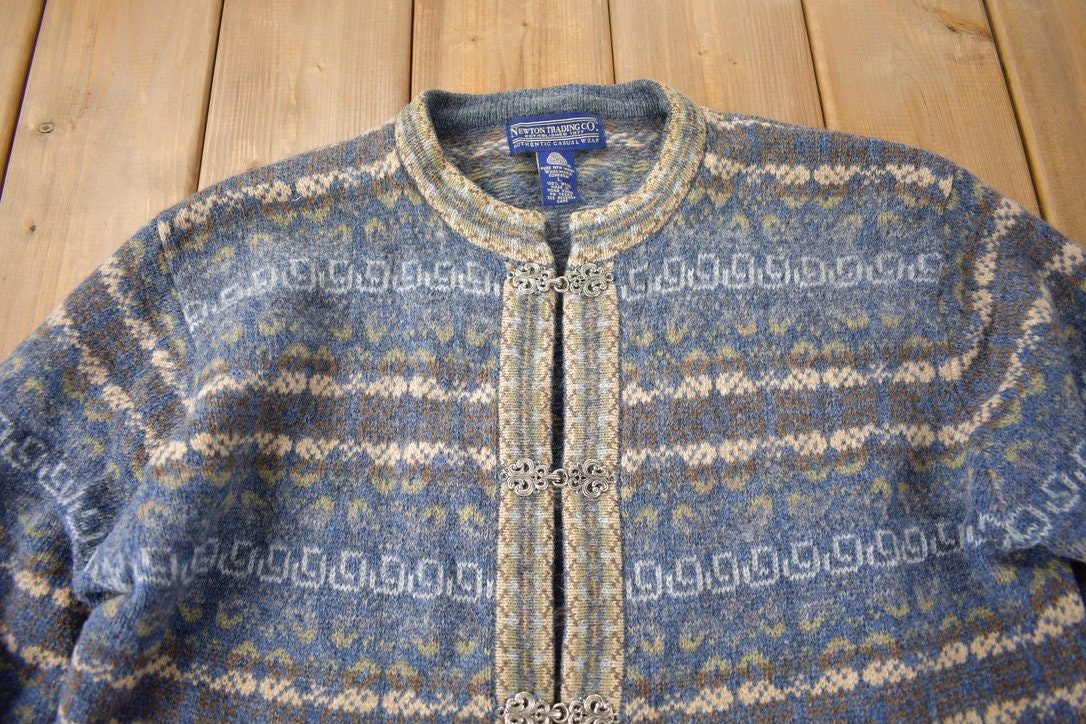Vintage 1990s Newton Trading Co Wool Knit Sweater