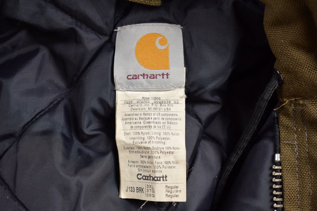 Vintage 1990s Carhartt Hooded Work Jacket