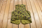 Vintage 1980s Black Sheep Duck Camo Hunting Vest