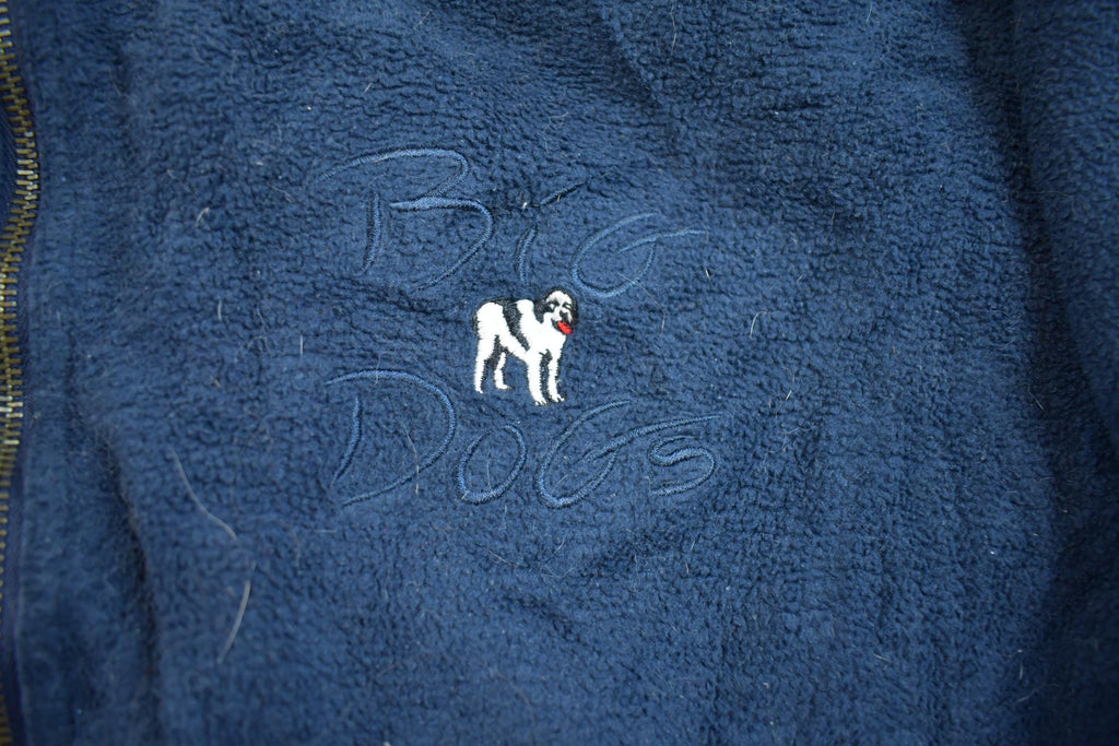 Vintage 1990s Big Dogs Embroidered Fleece Sweater