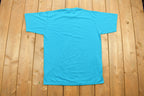 Vintage 1990s Jerzees Blue Blank T Shirt
