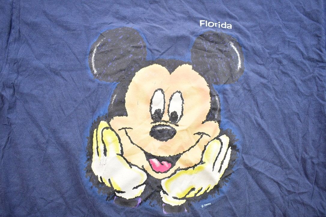 Vintage 1990s Florida Mickey Mouse Disney Cartoon Promo T-Shirt