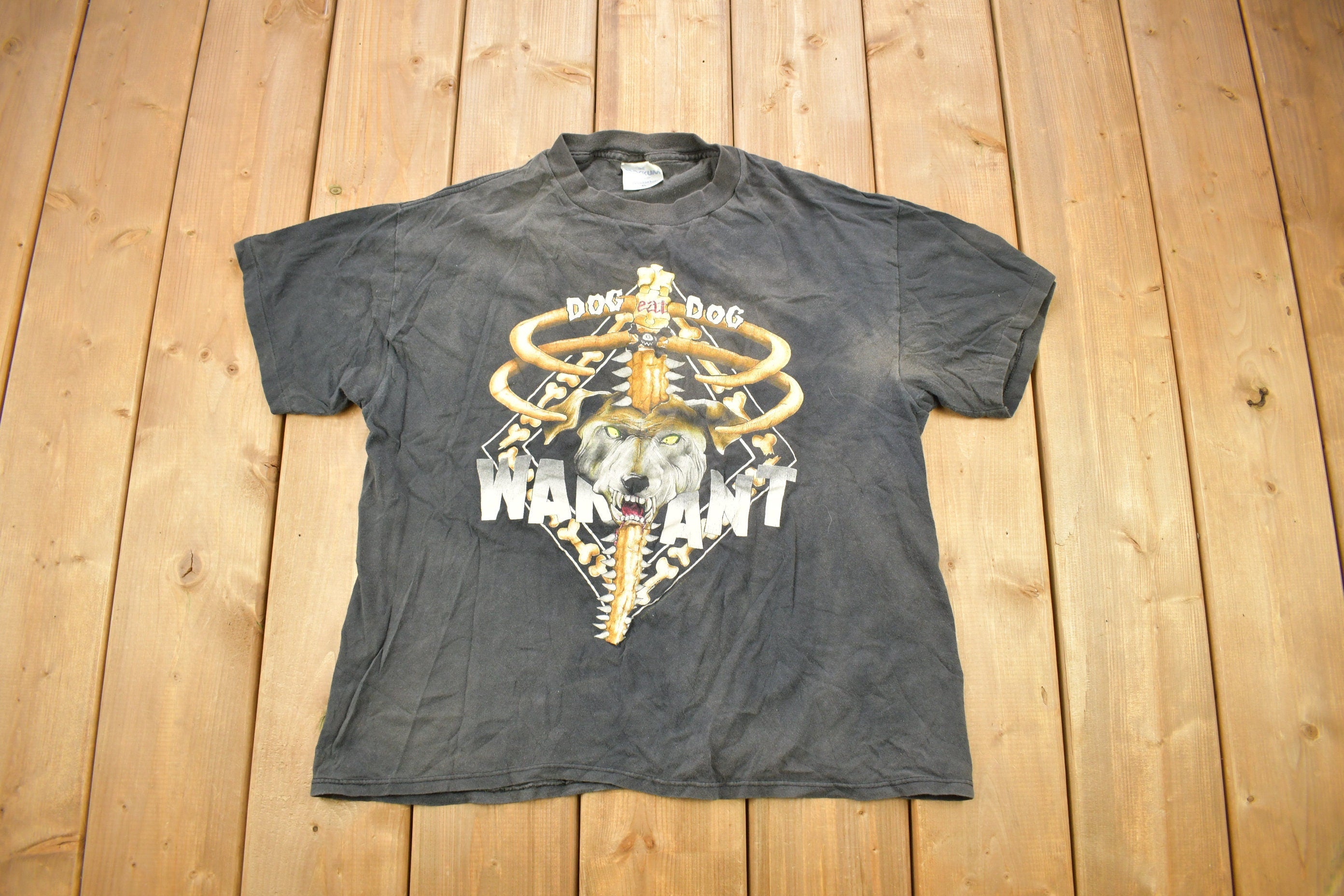 Vintage 1993 Warrant Hair Of The Dog World Tour Band T-shirt