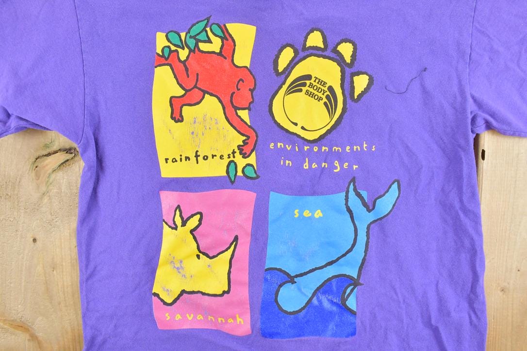 Vintage 1990s Environments In Danger Souvenir T-Shirt