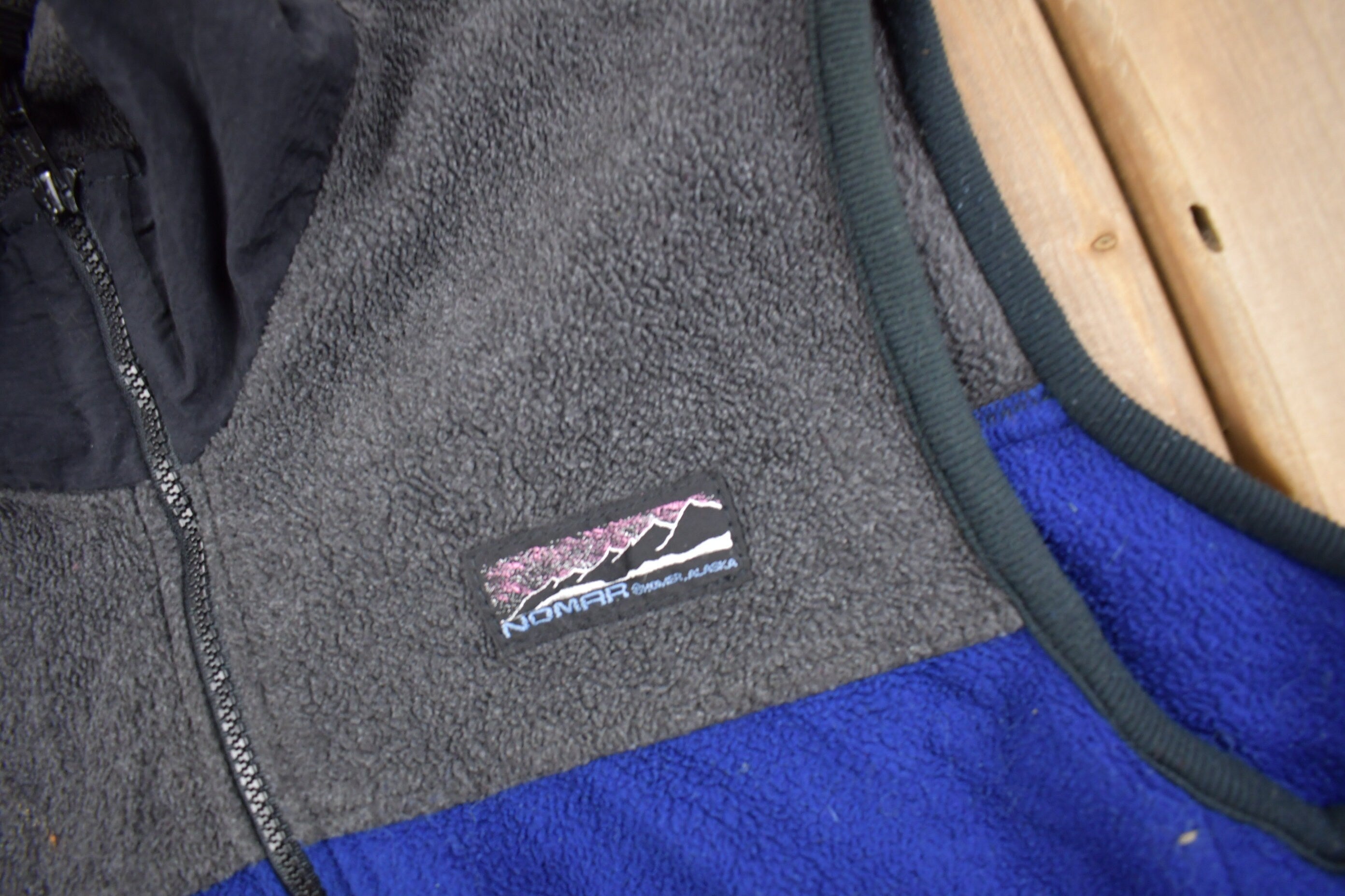 Vintage 1990s Two Tone Fleece Vest