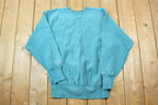 Vintage 1990s Champion Reverse Weave Teal Sweatshirt
