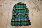 Vintage 1950s Green Plaid Winter Wear Jacket