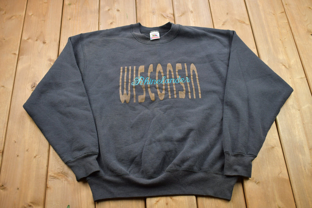 Vintage 1990s Rhinelander Wisconsin Crewneck Sweatshirt