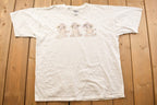 Vintage 1990s Flower Baby Themed Graphic T Shirt