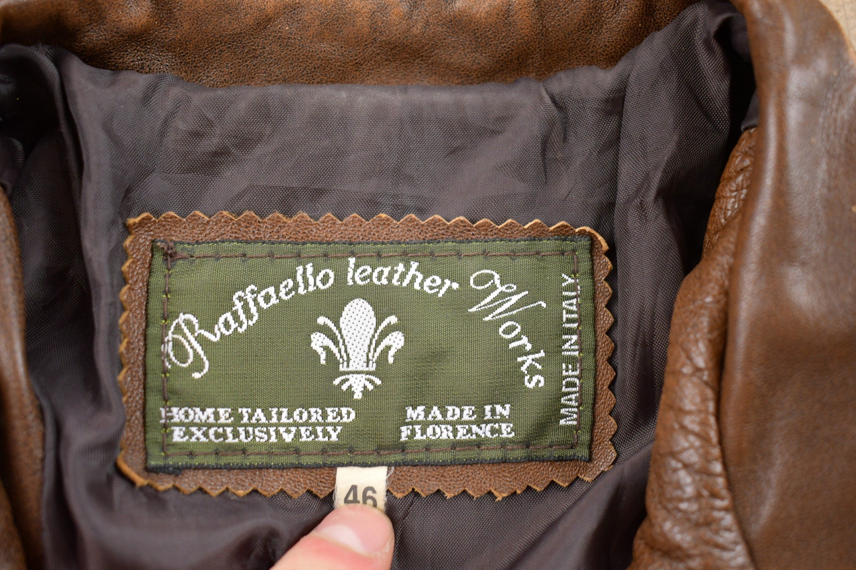 Vintage 1990s Raffaello Leather Jacket