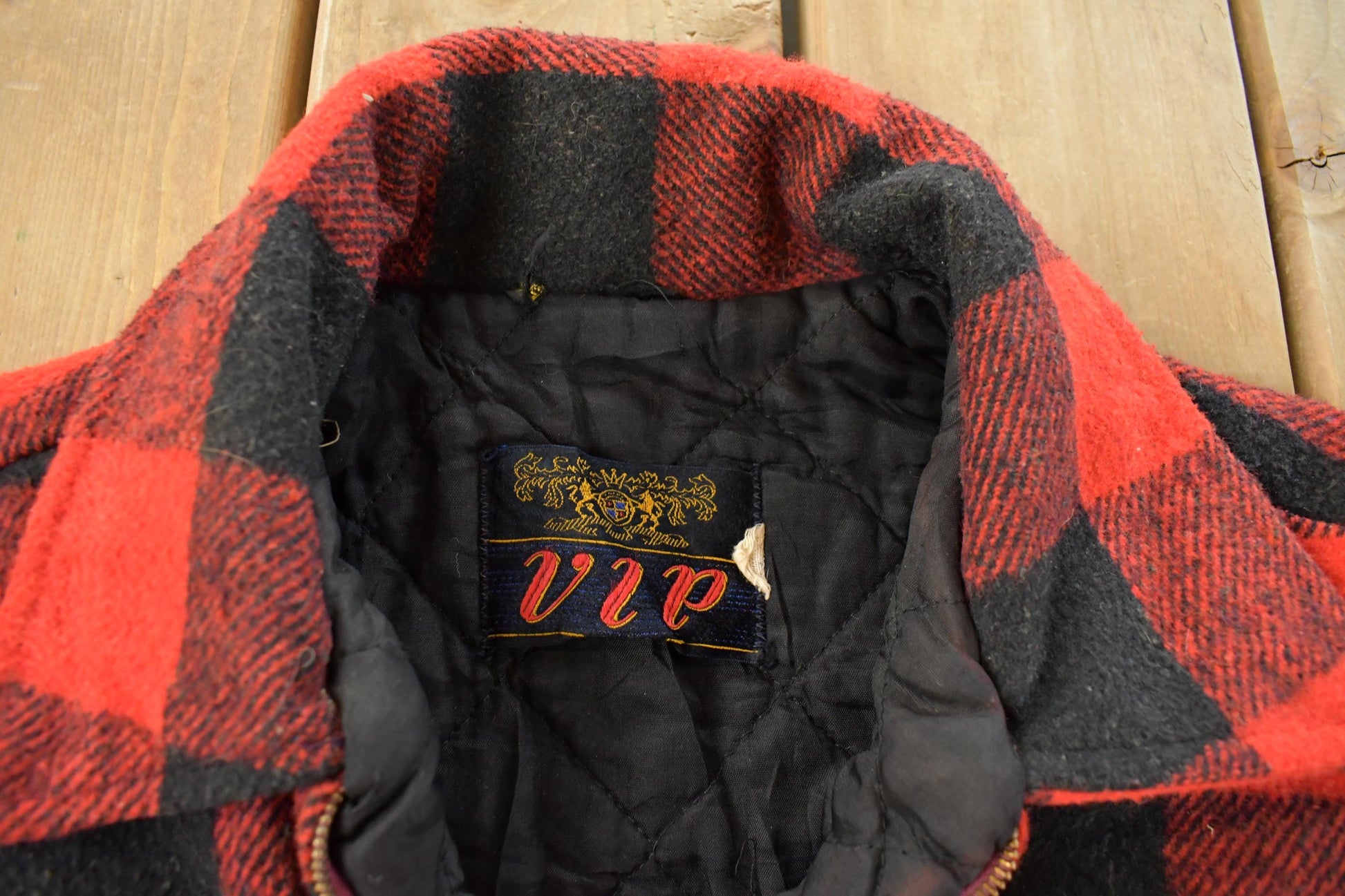 Vintage 1970s VIP Insulated Flannel Jacket Men's Large
