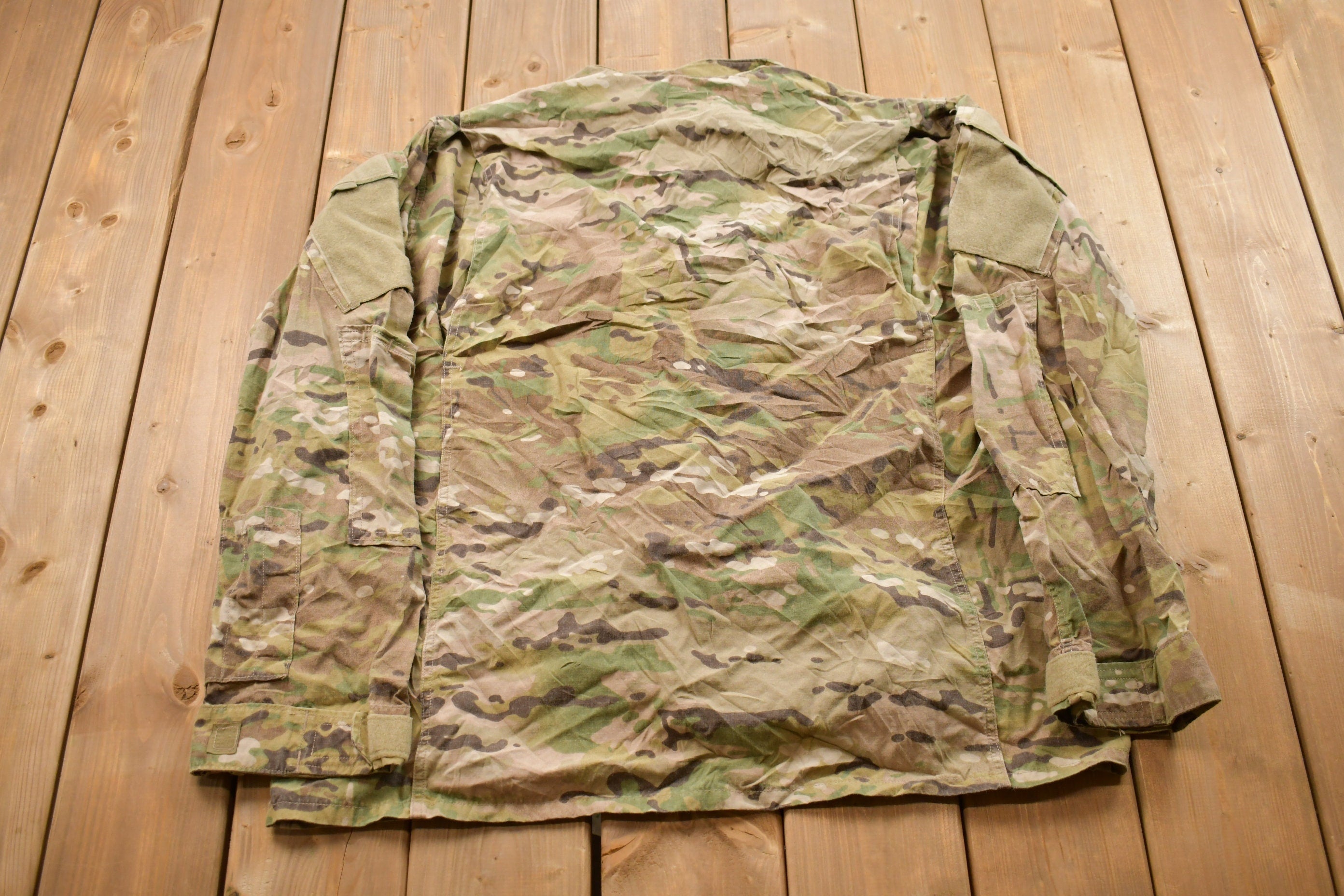 Vintage Military Button Up Shirt