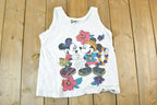 Vintage 1990s Jerry Leigh Mickey And Minnie Disney Cartoon Promo Tank Top Womens S