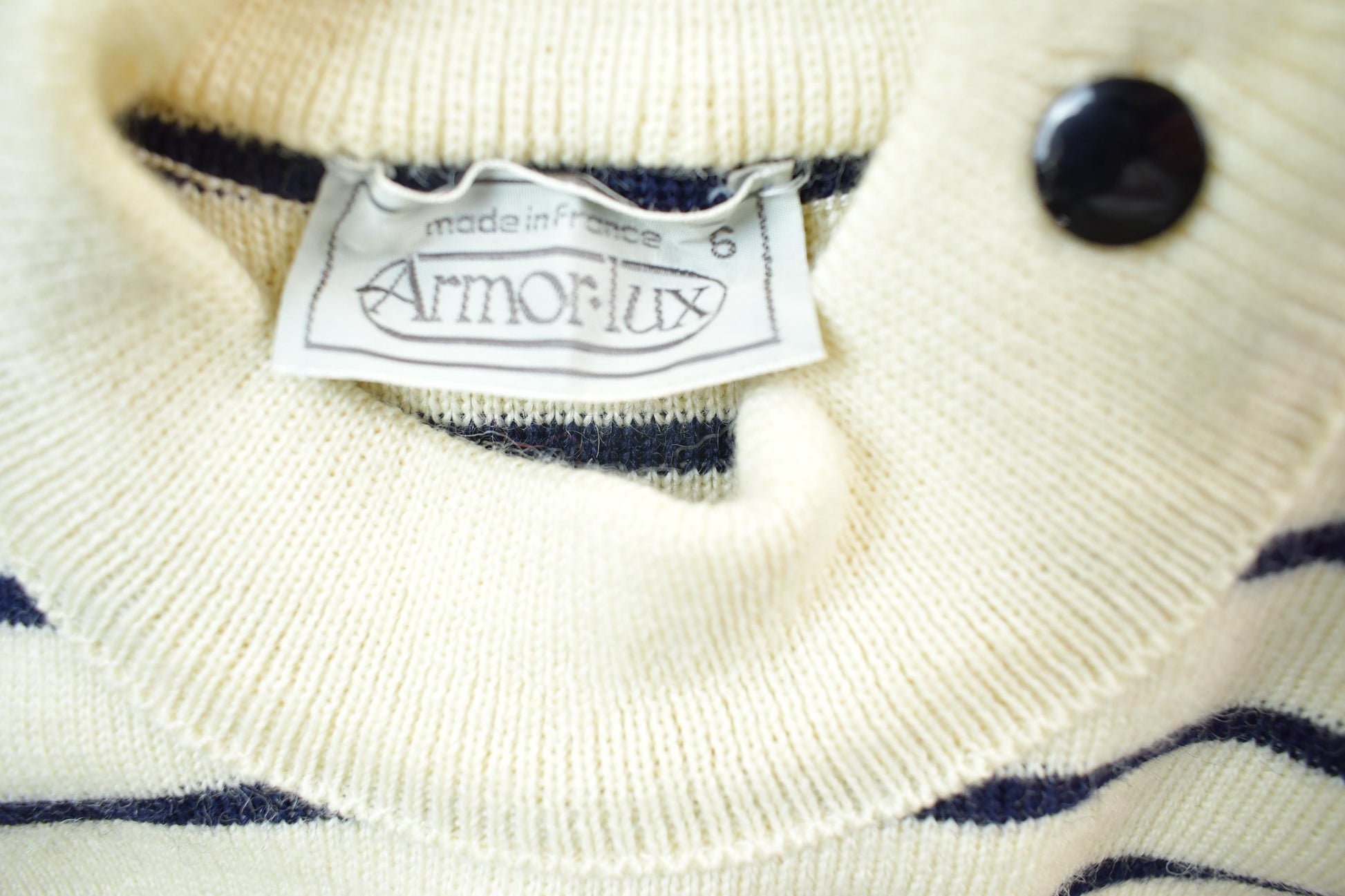 Vintage 1990s Amor Lux Made In France Knit Crewneck Sweater /