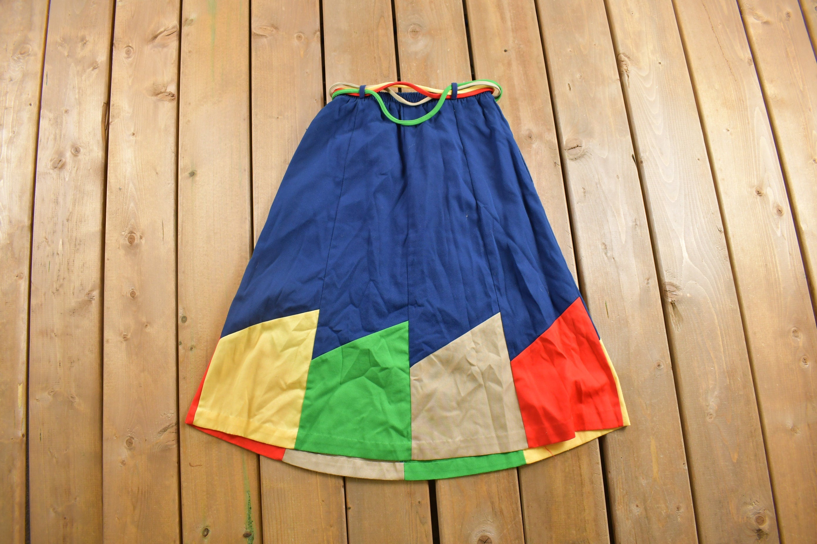 Vintage 1970s Tartan Plaid Skirt Size 24 - 28