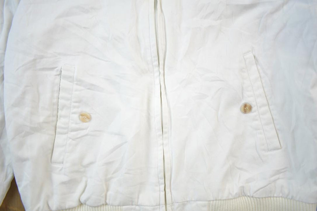 Vintage 1990s Woolrich White Plaid Lined Light Jacket
