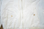 Vintage 1990s Woolrich White Plaid Lined Light Jacket