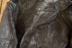 Vintage 1980s Cooper Shearling Fur Lined Leather Bomber Flight Jacket Men's XL