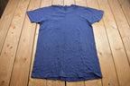 Vintage 1990s Blank Blue Pocket Tee Graphic T Shirt