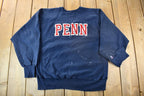 Vintage 1980s Penn State University Champion Reverse Weave Warmup Crewneck