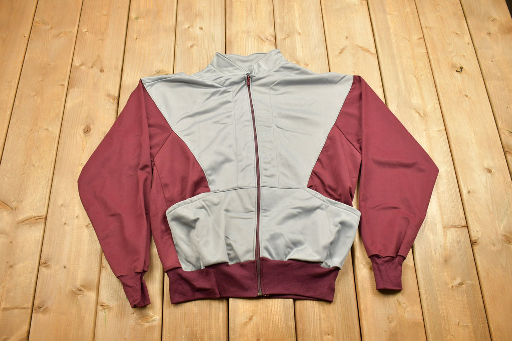 Vintage 1990s RB Sports Colour Block Zip Up Warm Up Sweatshirt
